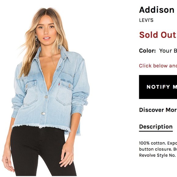 Levi's Jackets & Blazers - LEVIS Addison Shirt/Jacket